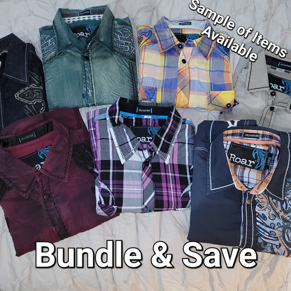 Roar Signature Embroidered Plaid Shirt - Picture 4 of 4